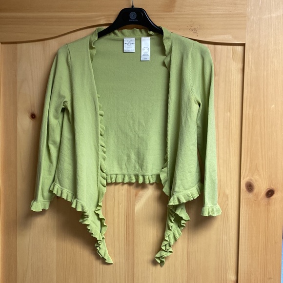 Emma James Sage green tie-front shrug - Picture 3 of 4